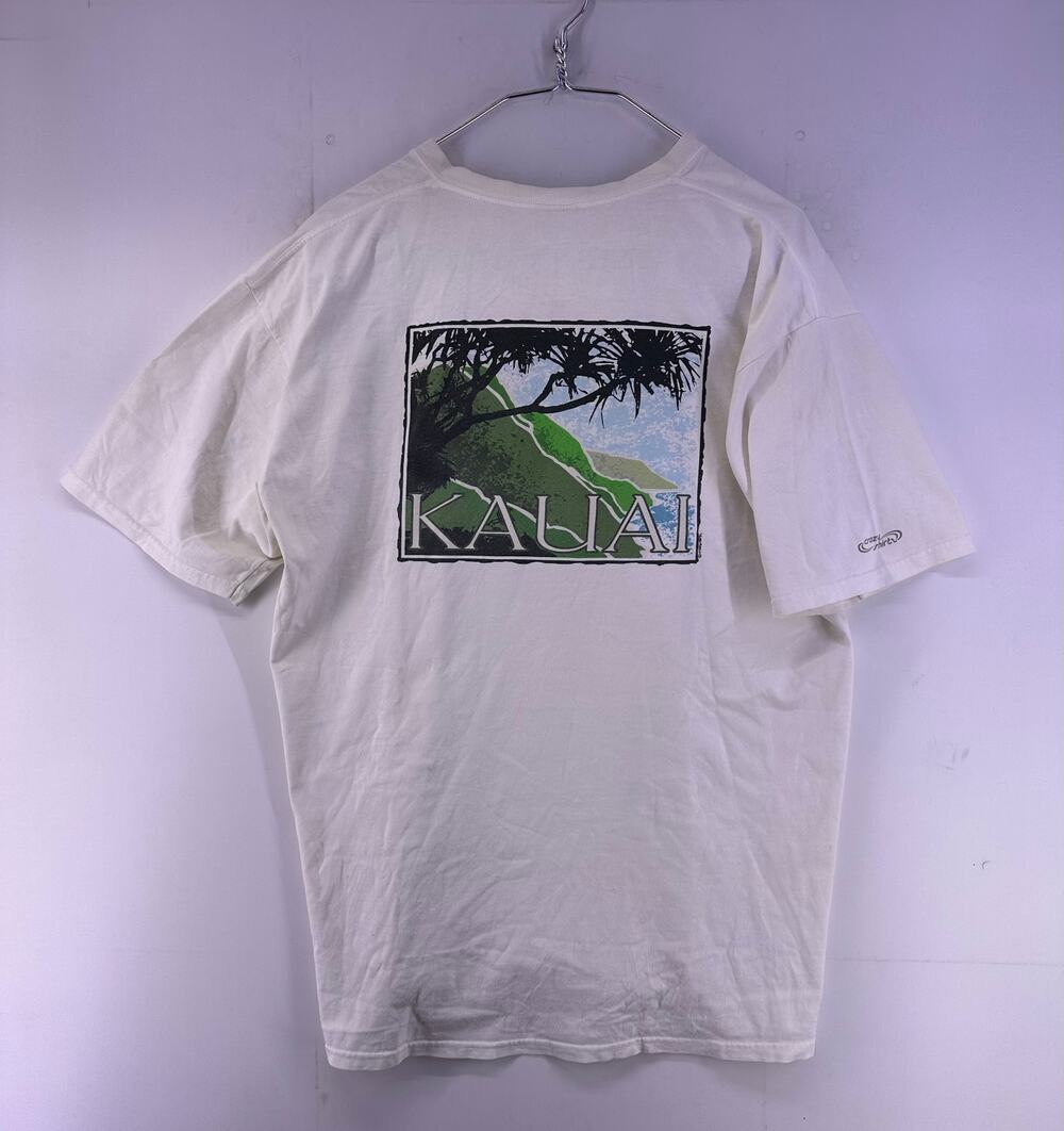 Kauai Mountain View Hawaii Crazy Shirts White Tshirt Size XL